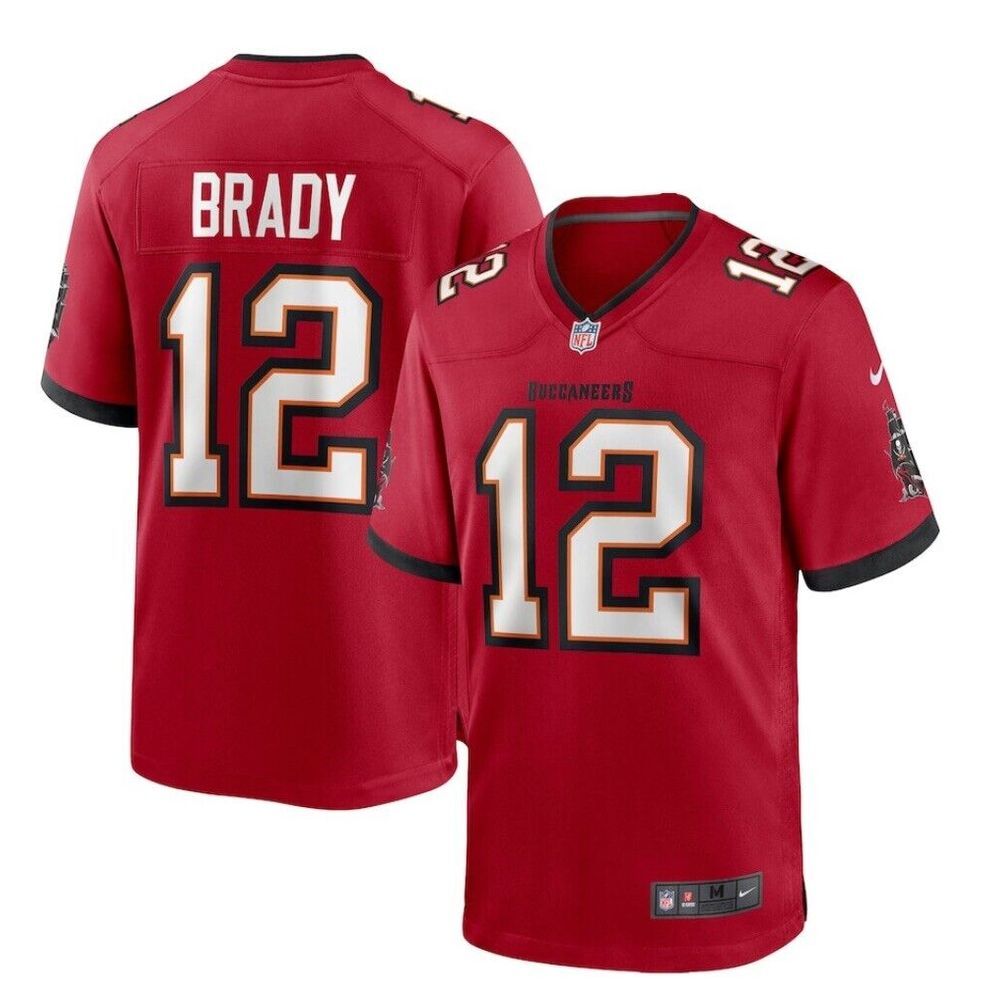 Tom Brady Tampa Bay Buccaneers Nike Game Jersey Red Mens Size‎ 3XL Brand New